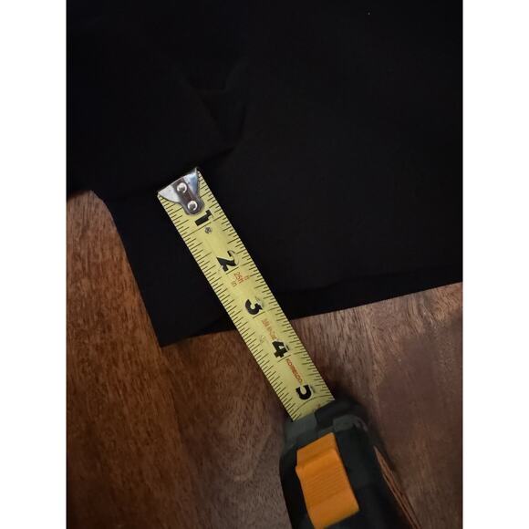 Mosaic & Co High Waisted Black Tailored Dress Shorts Ruffle Pockets Size Large - Picture 6 of 12